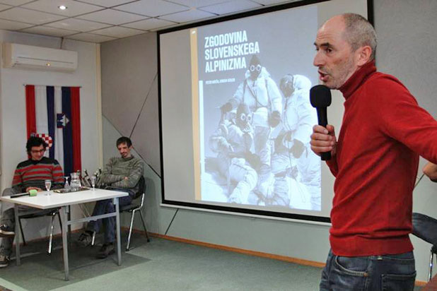 Peter Mikša, Urban Golob, Željko Žarak (z leve). Foto: Penjati se mora